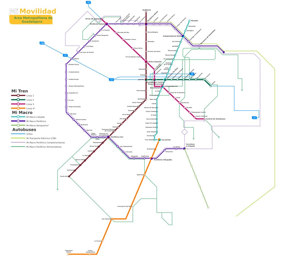 mapa de rutas de Mi Transporte de Guadalajara-imagen-de-portada