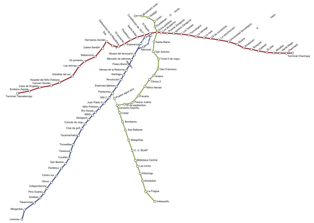 mapa de transporte público de Puebla-imagen-de-portada