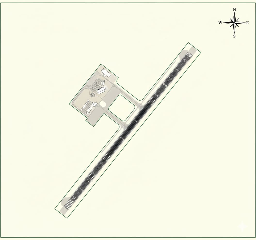 mapa del aeropuerto de Loreto-imagen-de-portada