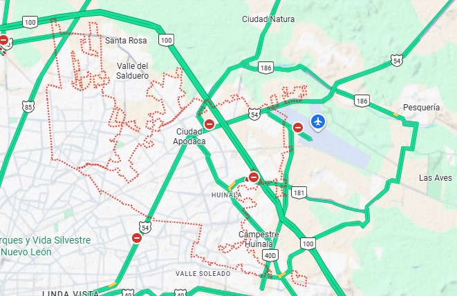 mapa de carreteras de Apodaca-imagen-de-portada