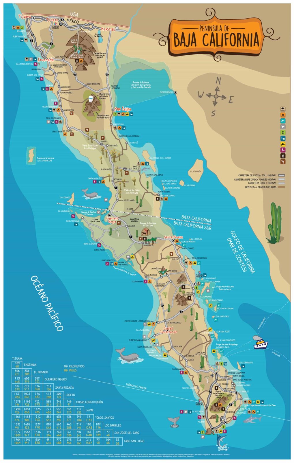 mapa de Baja California Sur-2