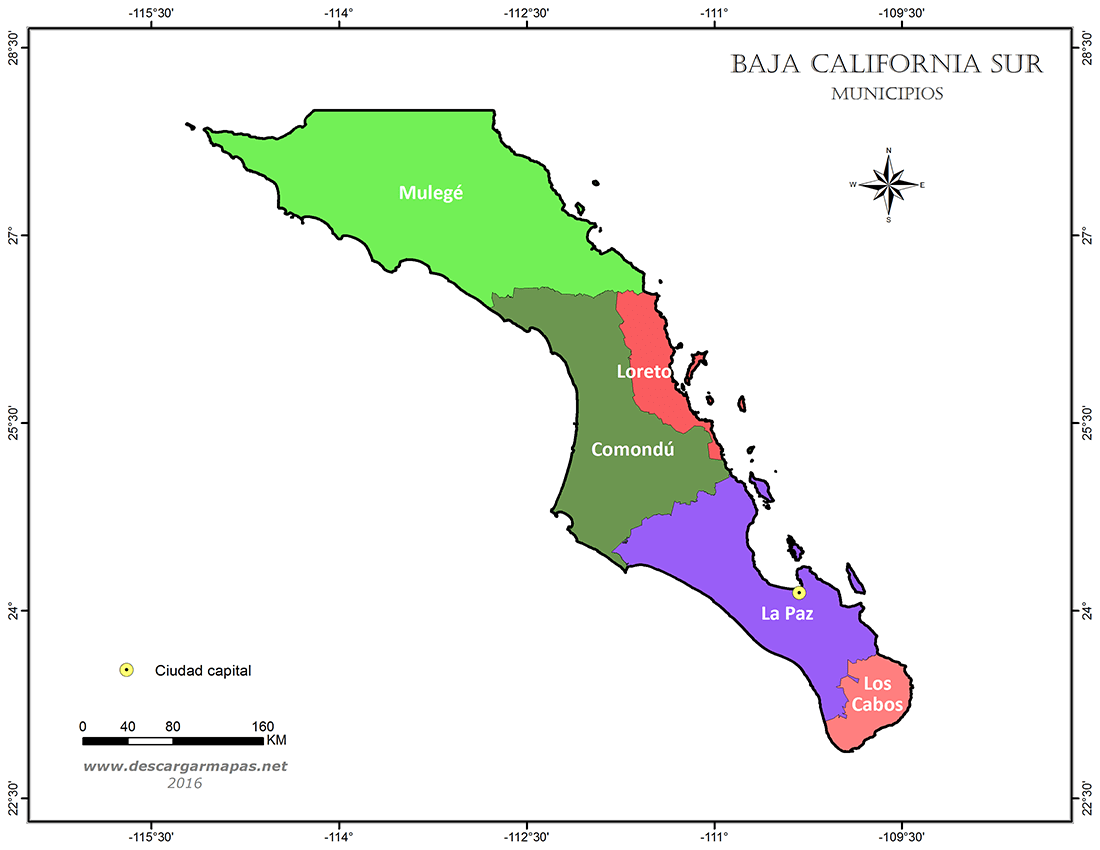 mapa de Baja California Sur-imagen-de-portada