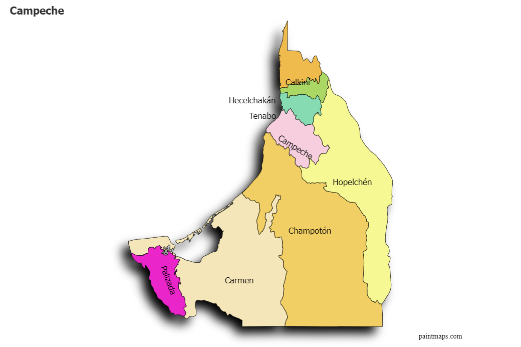 mapa de Campeche-2
