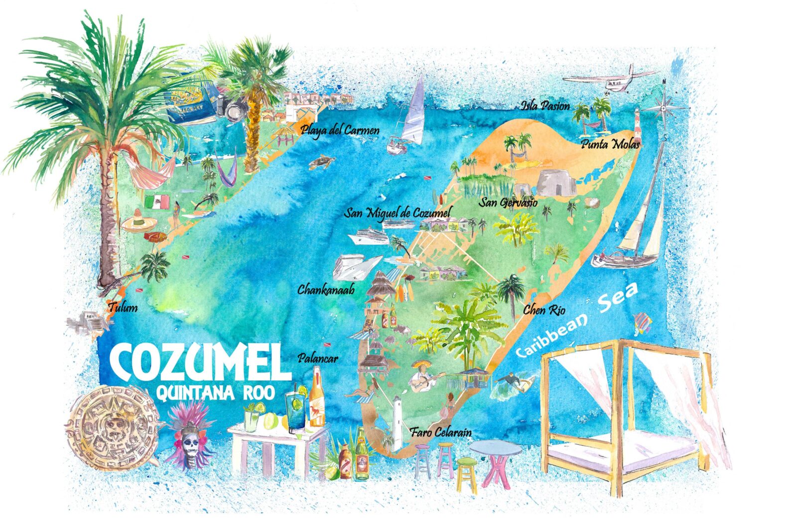 mapa de Cozumel-5