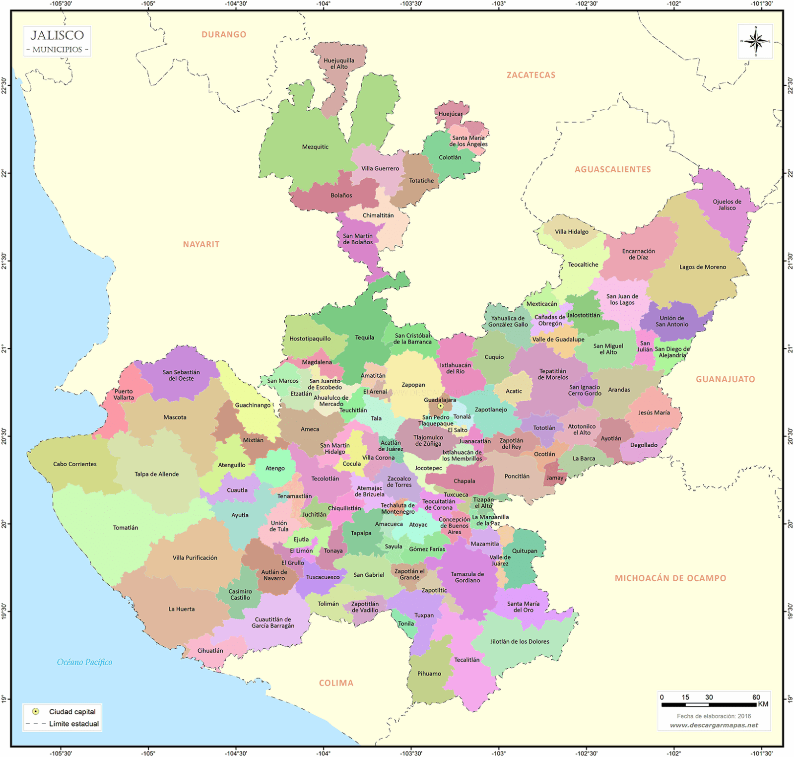 mapa de Jalisco-3