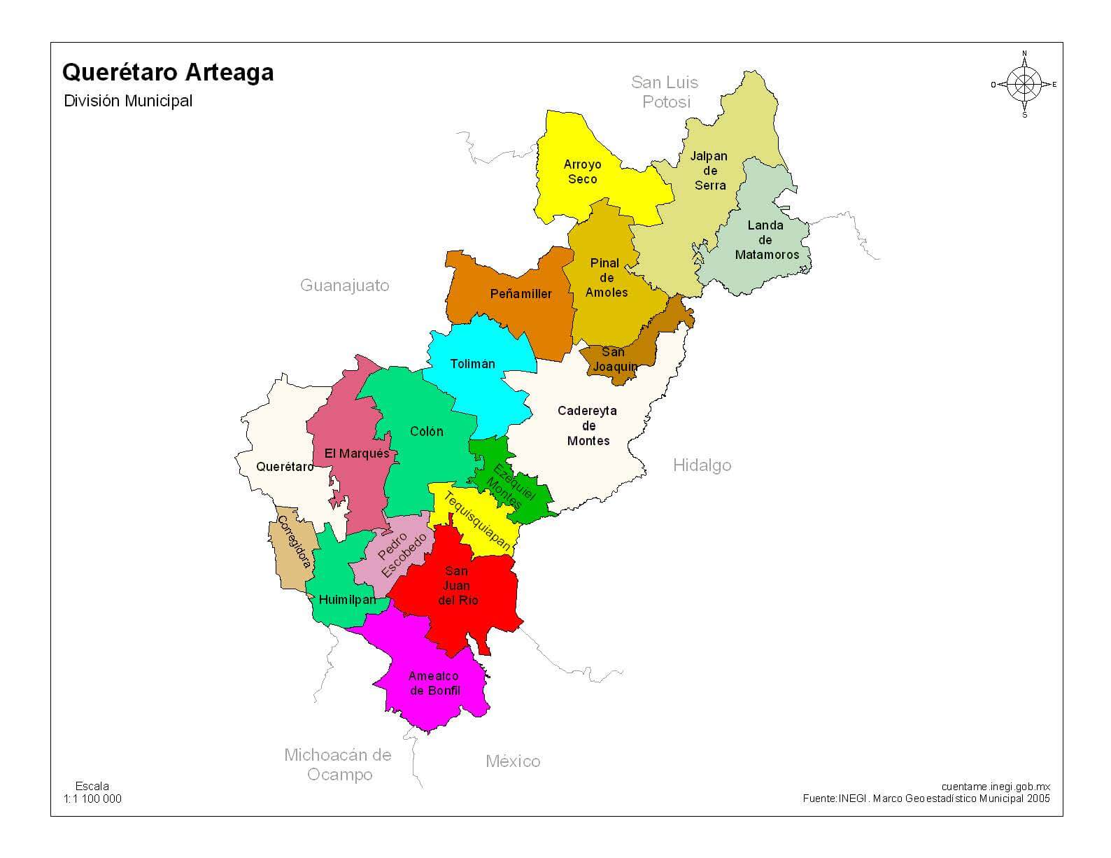 mapa de Querétaro-2