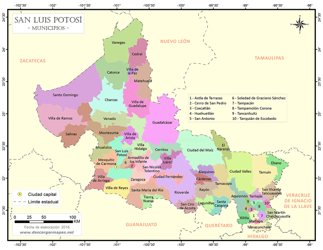 mapa de San Luis Potosí-4