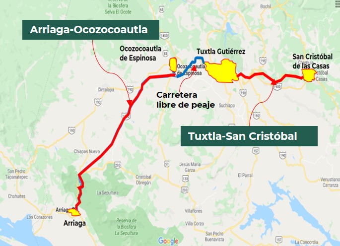 mapa de carreteras de San Cristóbal de las Casas-imagen-de-portada