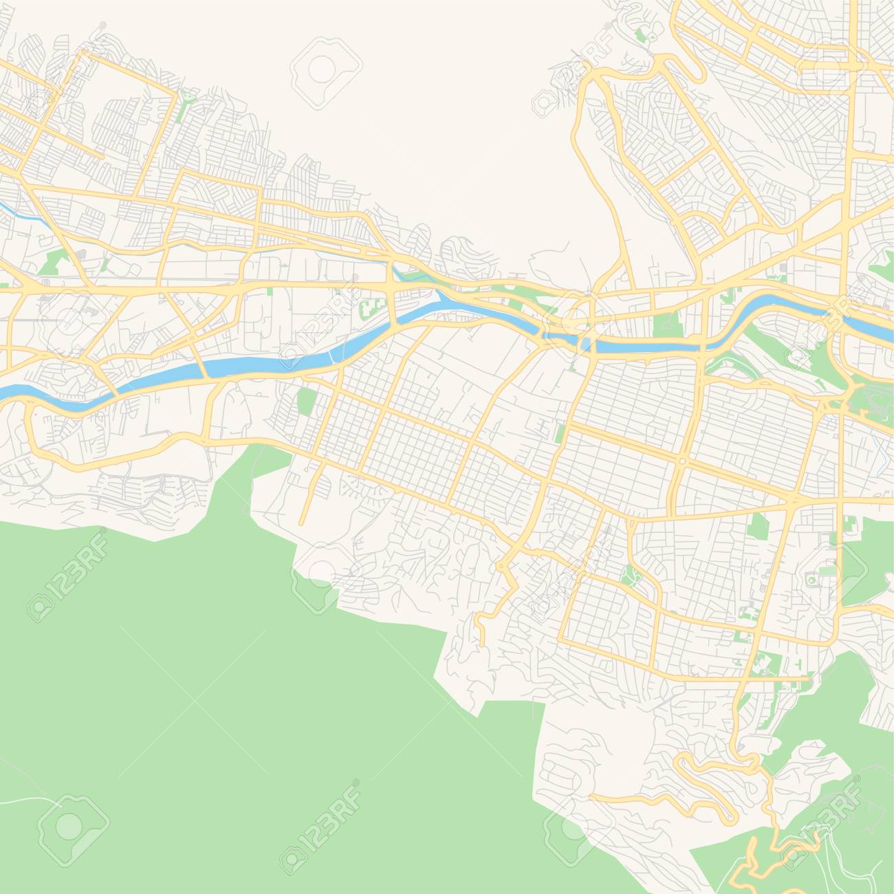 mapa de carreteras de San Pedro Garza García-imagen-de-portada