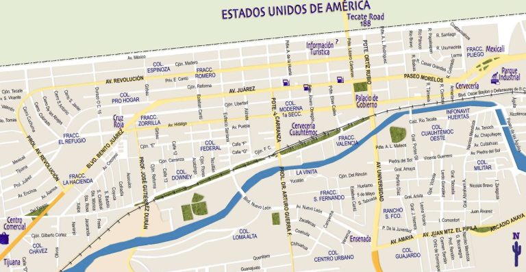 mapa de carreteras de Tecate-imagen-de-portada