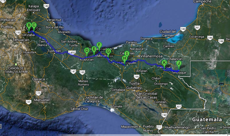 mapa de carreteras de Tuxtepec-imagen-de-portada