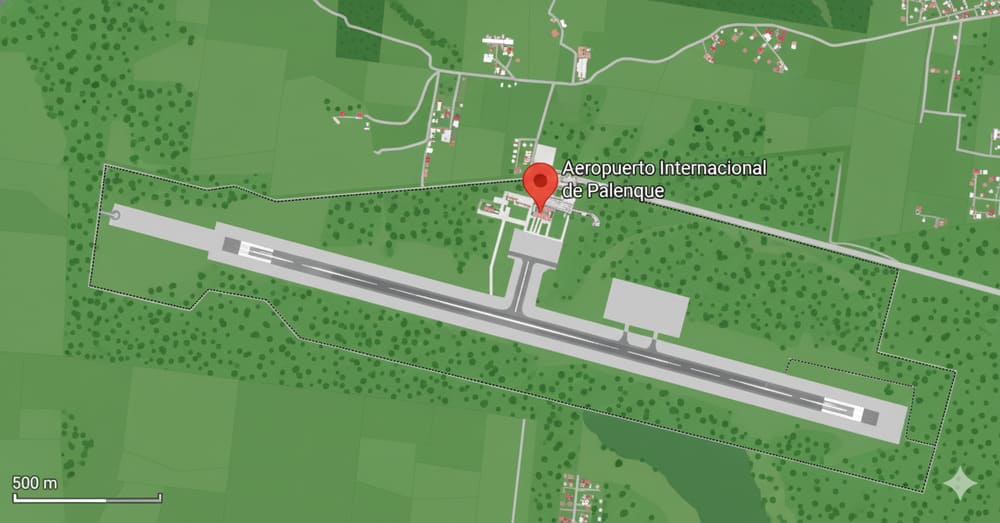 mapa del aeropuerto de Palenque-imagen-de-portada