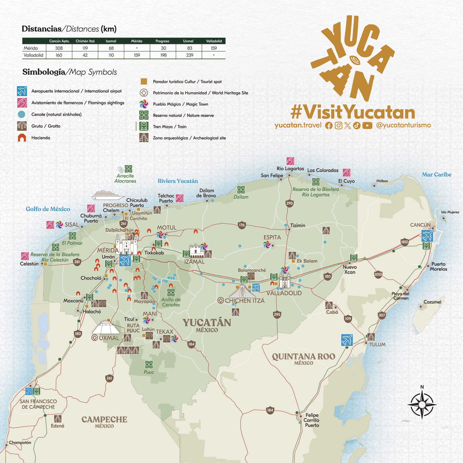 mapa turístico de Yucatán-imagen-de-portada