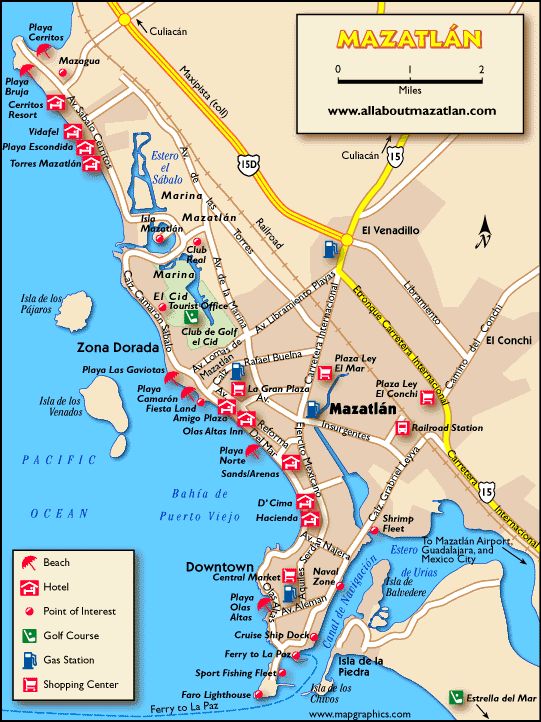 tourist map of Mazatlán-cover-image