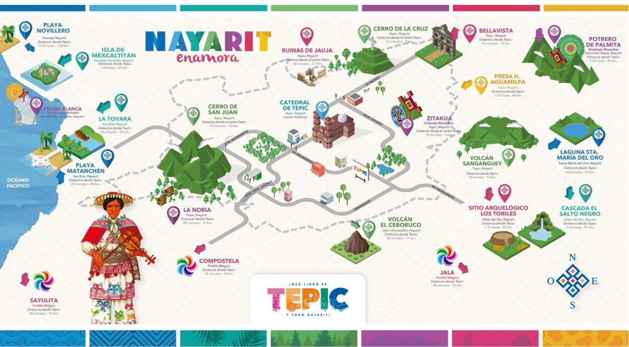 tourist map of Nayarit-cover-image