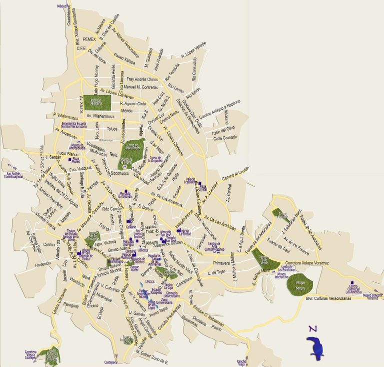 tourist map of Xalapa-cover-image