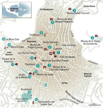 tourist map of Zacatecas-cover-image